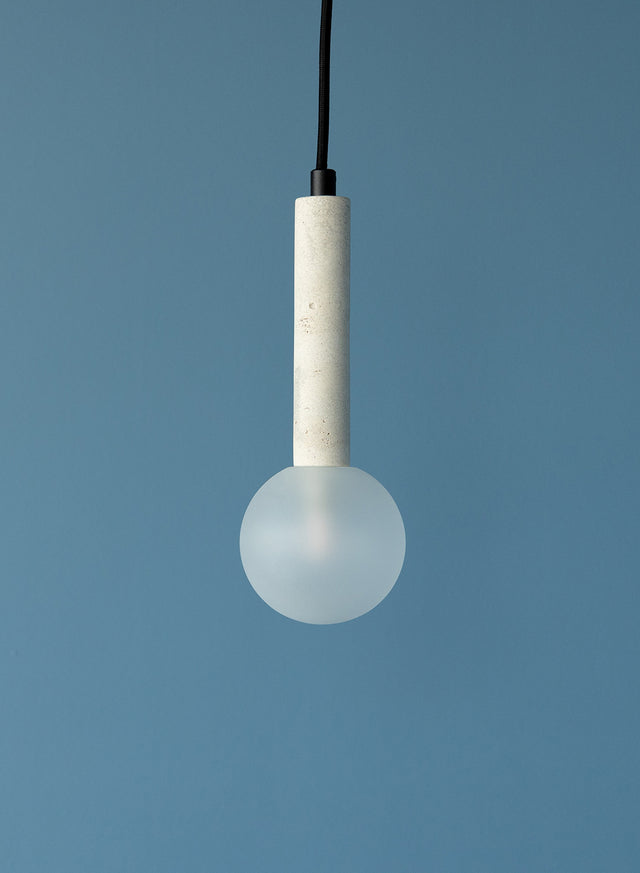 TRAVERTINE BALL 15 | Pendant Light