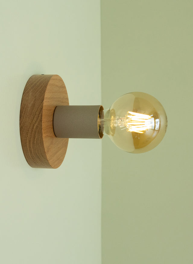 EDISON PLATE sand | Wall Light