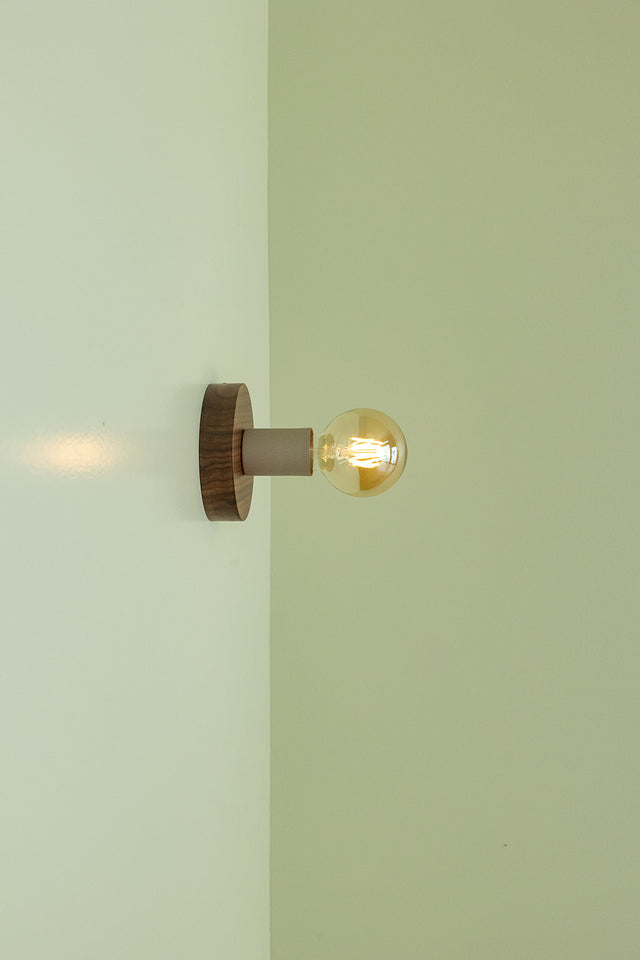 EDISON PLATE sand | Wall Light