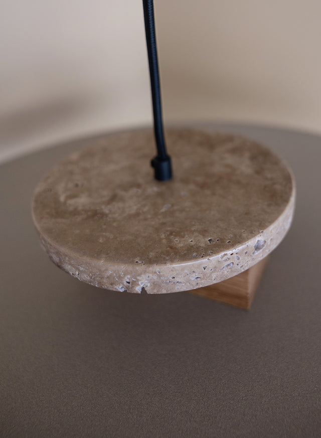 FLAT Travertine | Pendant Light