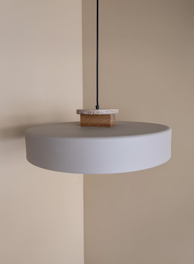 FLAT Travertine | Pendant Light