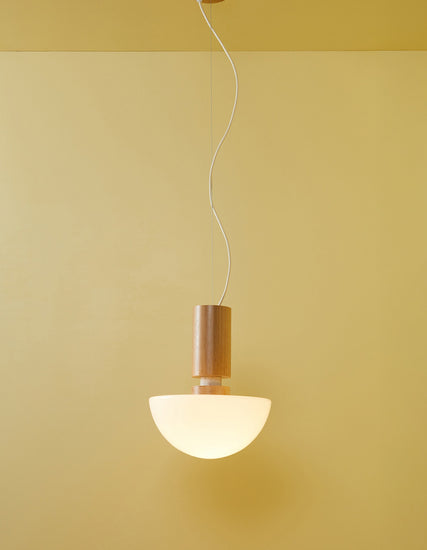 HANGING Fungi Travertine | Pendant Light