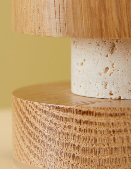 HANGING Fungi Travertine | Pendant Light