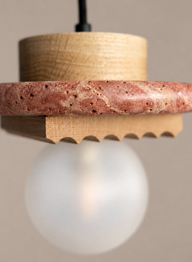 HANGING POSTRE RED TRAVERTINE | PRE SALE POSTRE_RED_ZOOM1