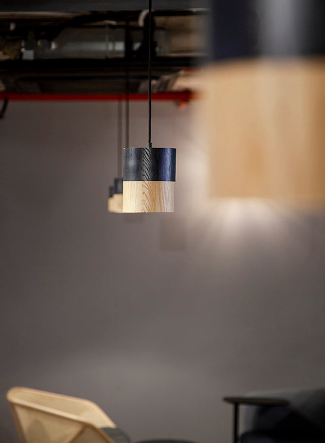 HANGING SPOT HALF BLACK | Pendant Light