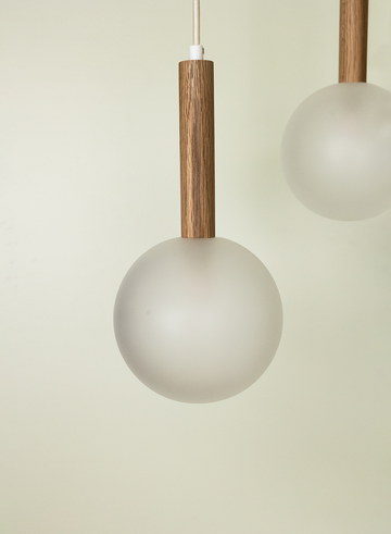 WOOD BALL TRIO | Pendant Light