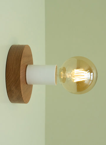 EDISON PLATE white | Wall Light