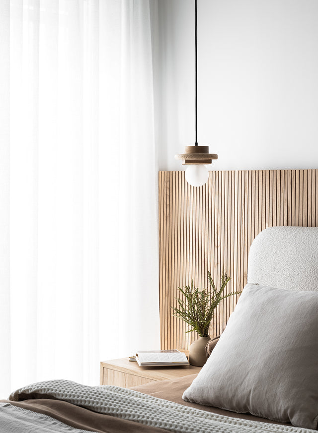 HANGING POSTRE Travertine | Pendant Light