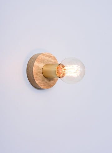 EDISON PLATE brass | Wall Light