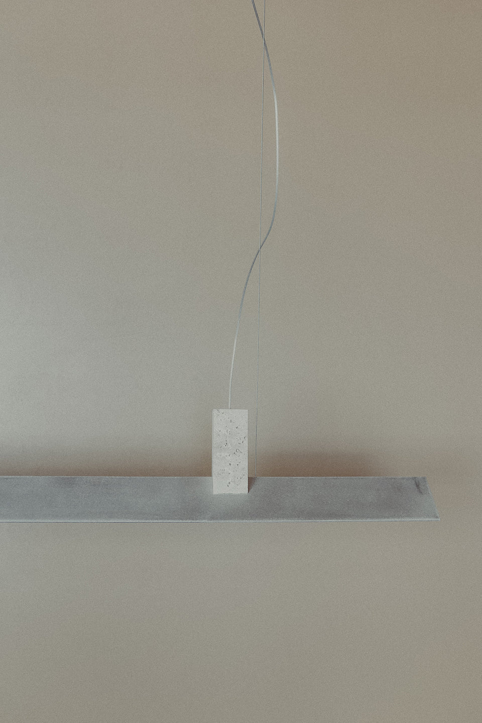 ZEBRA TRAVERTINE ALUM | Pendant Light